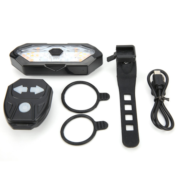Hot Warning Light With Horn Smart Remote Control Turn Signal USB Rechargeable Waterproof Taillight