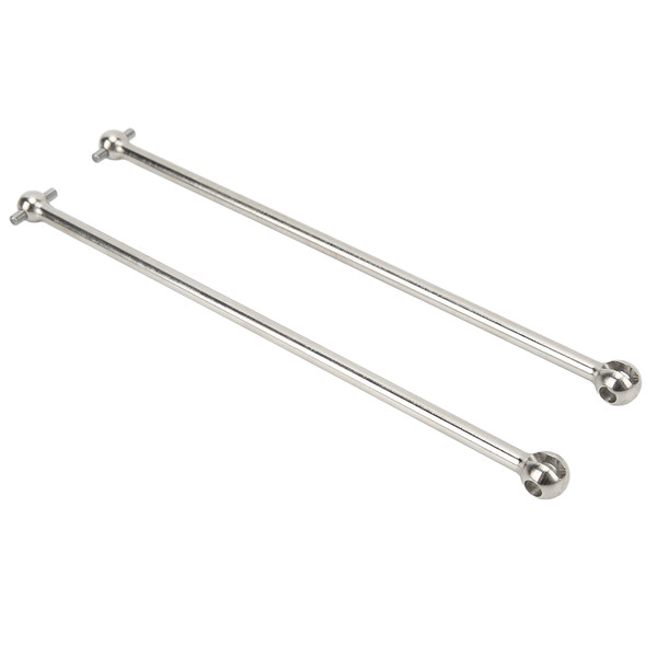2Pcs RC Drive Shaft Steel Efficient Drivetrain Rust Resistant RC CVD Drive Shaft for ARRMA 1/5 Outcast Kraton 8s Silver