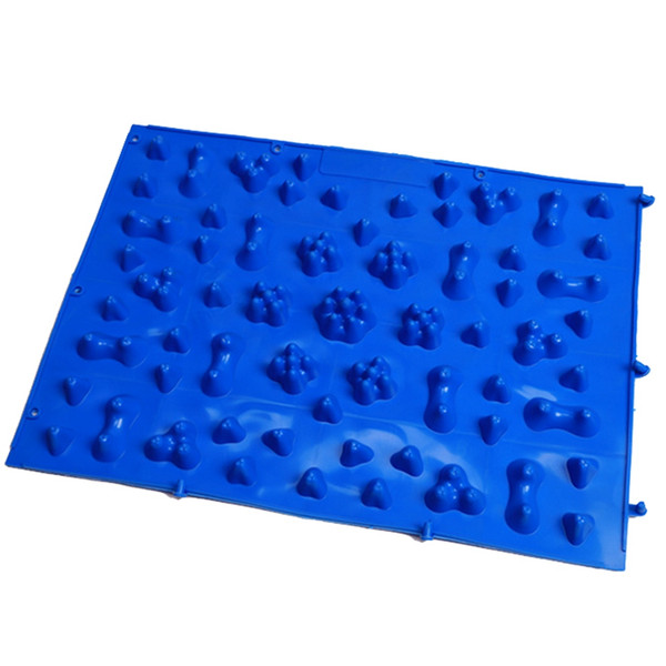 Acupressure Foot Massage Pad Relieve Stress Pain Blood Circulation Acupuncture Mat(Blue)