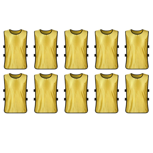 Football Basketball Training Vest Scrimmage Team Practice Vests Pinnies Jerseys for Youth Adults Soccer Volleyball Sports Yellow Adults Free Size