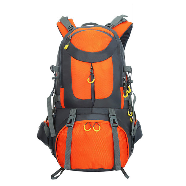 50L Outdoor Sports Backpack High Capacity Mountain Climbing Backpack for Camping Hiking Travel Orange