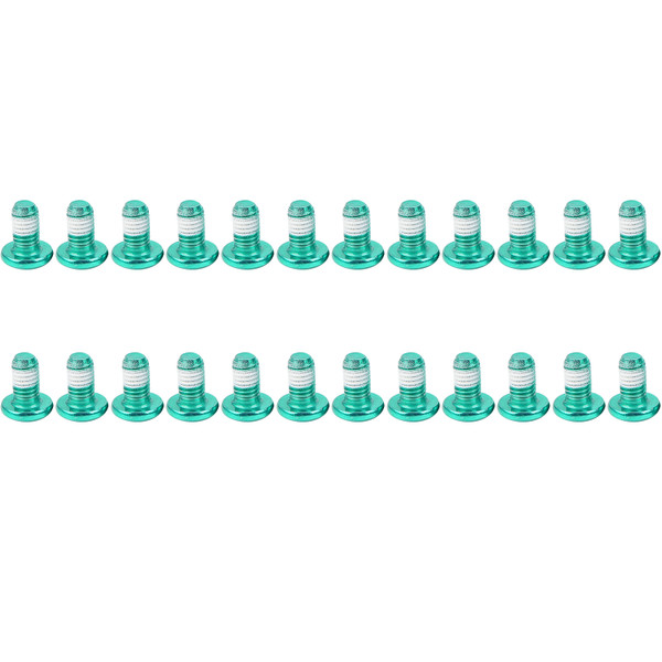 ZTTO 24PCS Alloy Steel Bicycle Brake Rotor Bolts Mountain Bike M5x10mm Disc T25 ScrewGreen