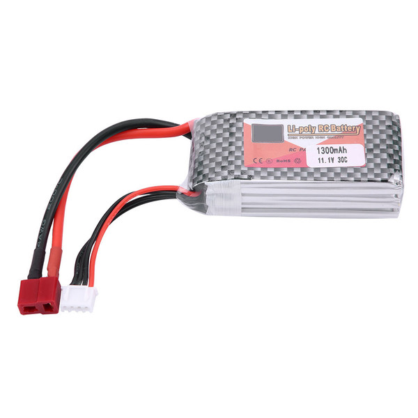 ZOP POWER 3S 11.1V 1300mAh 30C Rechargeable LiPo Battery with T Plug (1300mAh 30C)