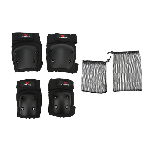 Kids Knee Elbow Pads Breathable Impact Resistant Adjustable Prevent Slip Knee Elbow Guard for Roller Skating Skiing