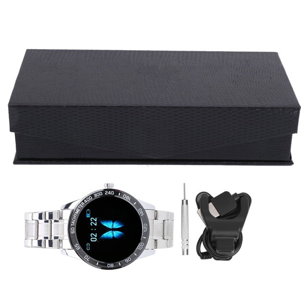 Smart Bracelet Watch IP67 Waterproof Sports Sleep Monitor Body Temperature Measure Fitness WatchSilver