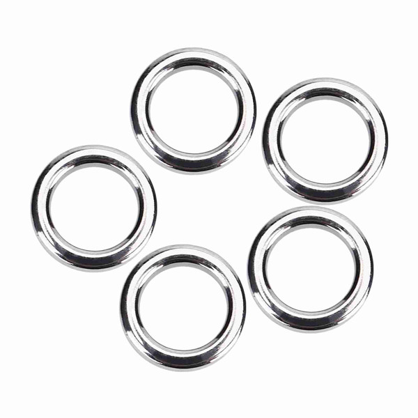 50Pcs/set Stainless Steel Fishing Split Rings Lure Bait Connector Accessory (S)
