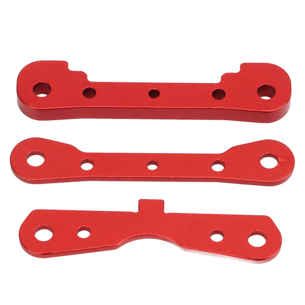 RC Car Swing Arm Mount Set Aluminum Alloy Reinforced Swing Arm Fixed Mount Set for ARRMA 1/8 1/7 RC Car Upgrade Accessories Red