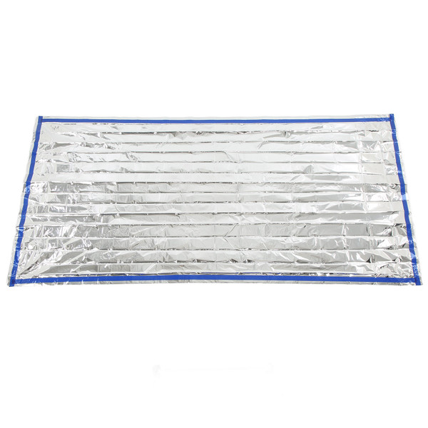 Survival Blanket Waterproof Foldable Emergency Thermal Blanket for Outdoor Camping Hiking Silver 200x100cm