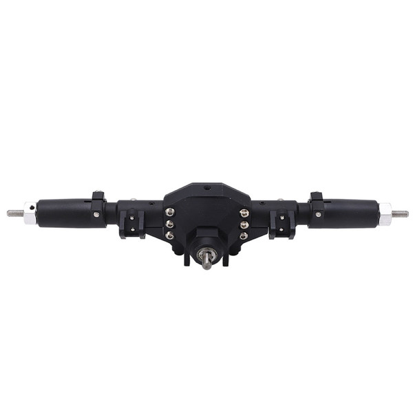 Metal CNC Remote Control Rear Axle Accessory for Scx10 II 90046 90047 1/10 Crawler RC CarBlack