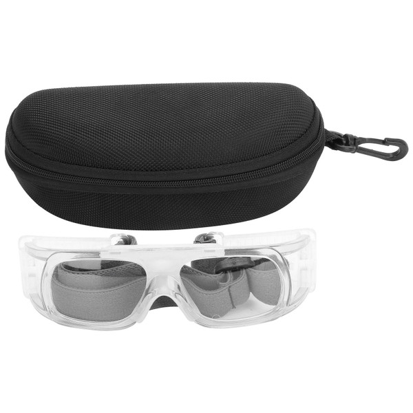 AntiExplosion Basketball Glasses Football Goggles UV Protection Sport Eyeglasses(White )