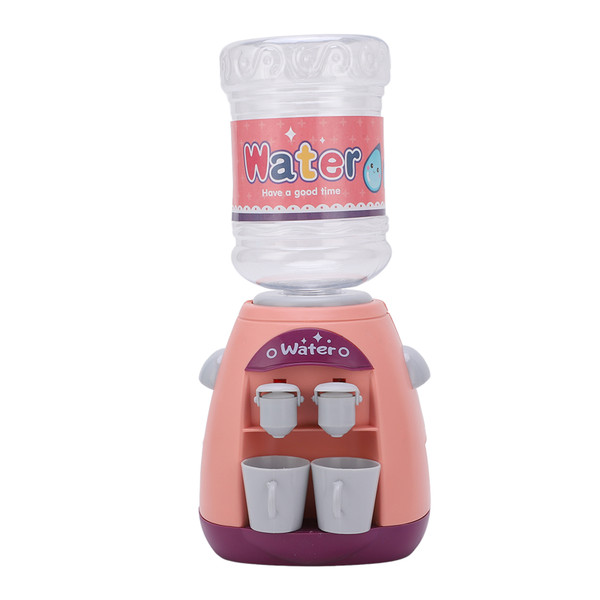 Children Mini Water Dispenser Mini Cute Water Dispenser Toy Dual Outlet Play House Toy for Indoor Party