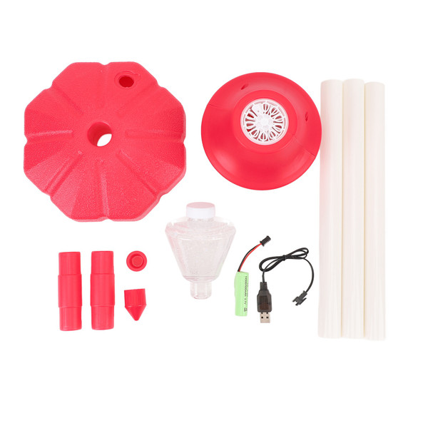 Street Light Bubble Machine Rechargeable Electric Automatic Bubble Blower for Outdoor Red