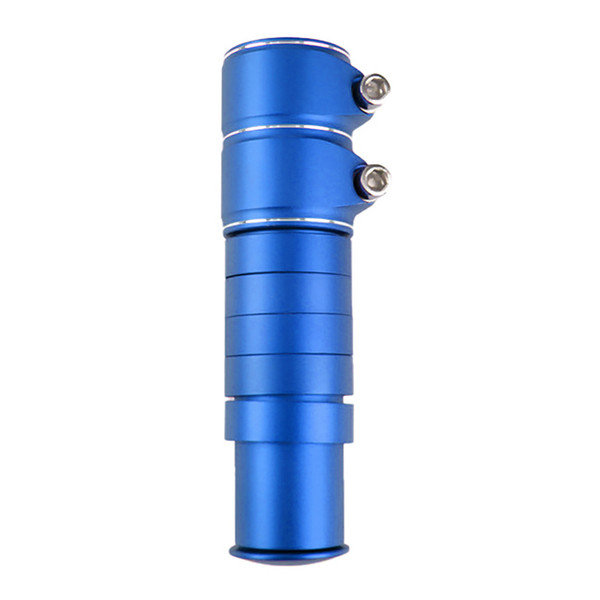 Bike Stem Riser Handlebar Extender Bicycle Fork Stem for Road Bike Mountain Bike Aluminium Alloy Head Up Adapter 13cm Blue