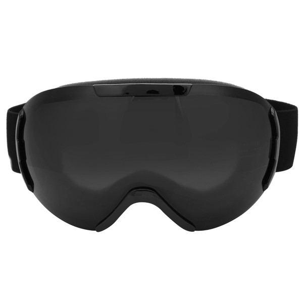 Ski Snowboard Goggles DoubleLayer Lenses AntiFog UV Protection Snow Goggles for Adults(Black )