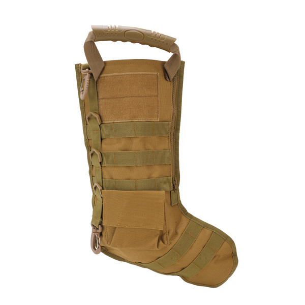 Hanging Christmas Stocking Bag Utility Storage Bag Military Hunting Magazine PouchesTan