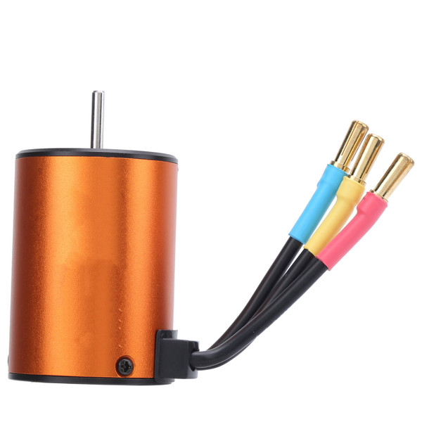 Waterproof RC 3650 4300KV 4 Poles Sensorless Brushless Motor for 1/10 RC Car Upgrade Parts