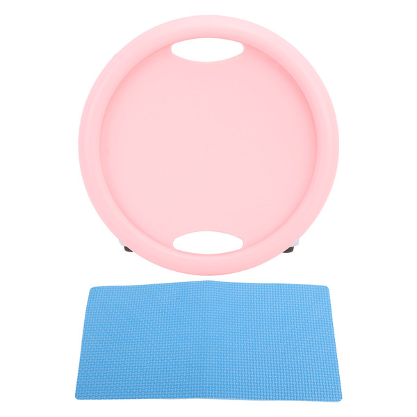 Abdominal Exercise Skateboard Wheel Board 4 Rollers 360 Degrees Swivel Quiet Heavy Load Bearing Slide Abdominal Plate Pink