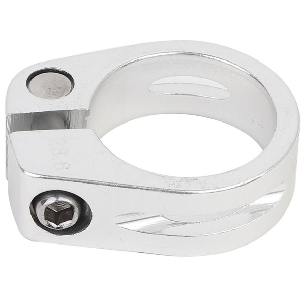 CANSUCC 28.6mm Aluminium Alloy Bolt Type Exhaust Down Pipe V Band Clamp For Bike(silver)