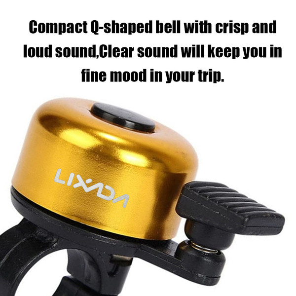 LIXADA Bike Bell Alloy Mountain Road Bicycle Horn Sound Alarm For Safety Cycle Handlebar Metal Bell Bicycle Horn Bike Accessories