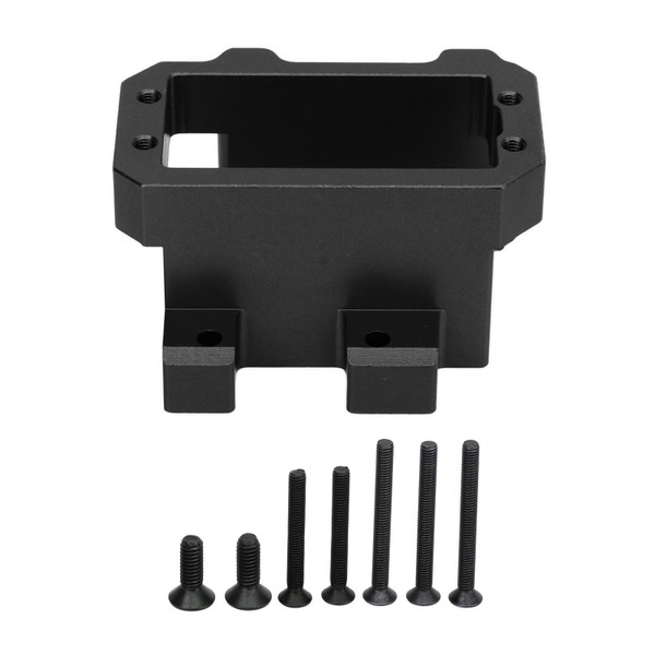 RC Servo Mount Aluminum Alloy Steering Servo Bracket Set for Sledge 1/8 4WD Remote Control Vehicle Black