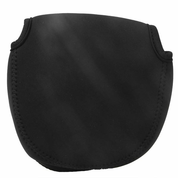 Nylon Breathable Baitcasting Fishing Reel Bag Fish Wheel Protector Pouch (black)