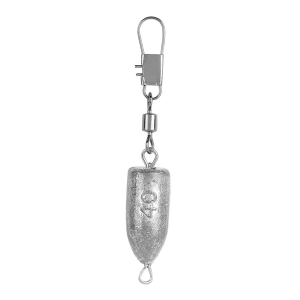 Anti Dust Durable Sinkers Weights Bullet Shaped Fishing Sinker Tackle 40g