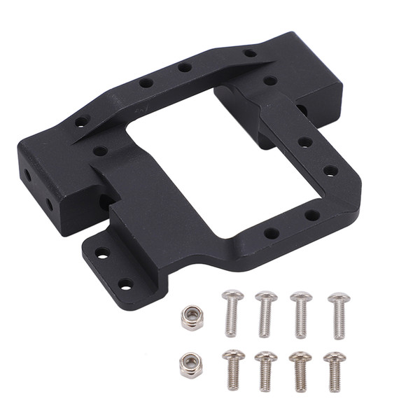 Metal Front Bumper Mounts Servo Relocation Mount for Redcat GEN8 1/10 RC Crawler Car PartsBlack