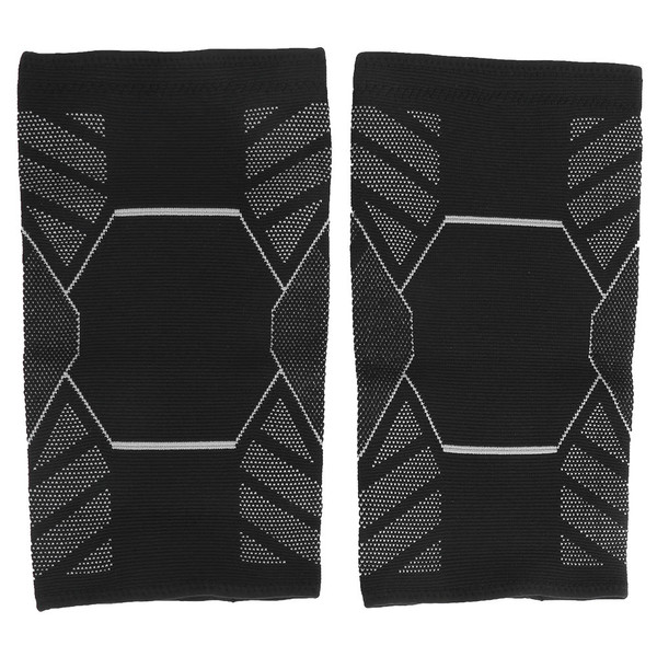 1 Pair Sports Knee Protector WearResistant Breathable Nylon Outdoor Knee Support Brace(Silver XL )