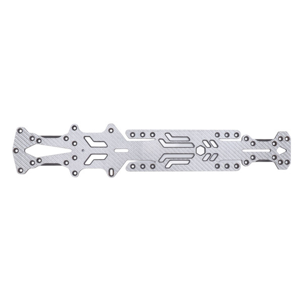 RC Carbon Fiber Chassis Upgrade Part 2.5mm RC Car Chassis Plate for YOKOMO YD2 Z 1/10 Drift Car Silver SSG