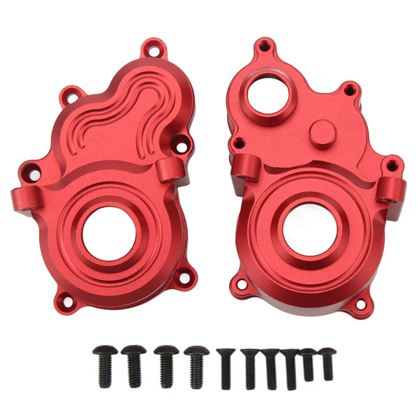RC Medium Gear Box Housing Cover Aluminum Alloy RC Wave Box Cover Shell 8691 for Traxxas E Revo VXL 2.0 1/10 RC Car Red