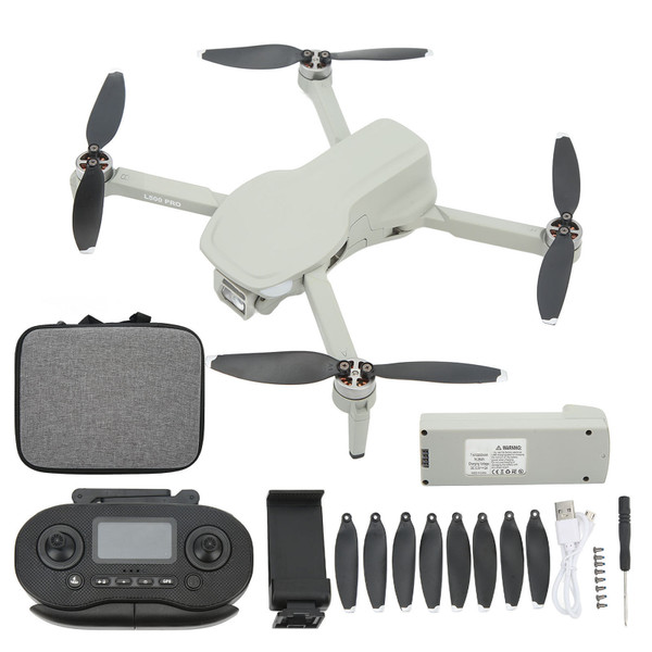 L500PRO GPS Brushless Folding Drone 4K HD RC Drone Aerial Photography RC Quadcopter Gray Dual Battery