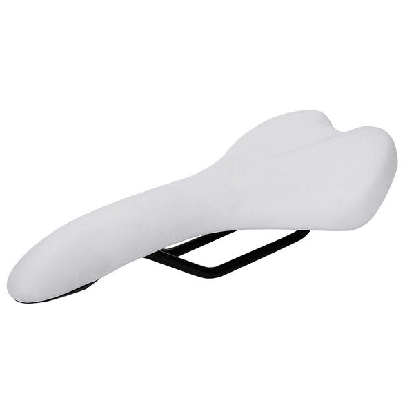 Mountain Road Bike Saddle Seat Comfortable Shockproof Cycling Bicycle Cushion(White)