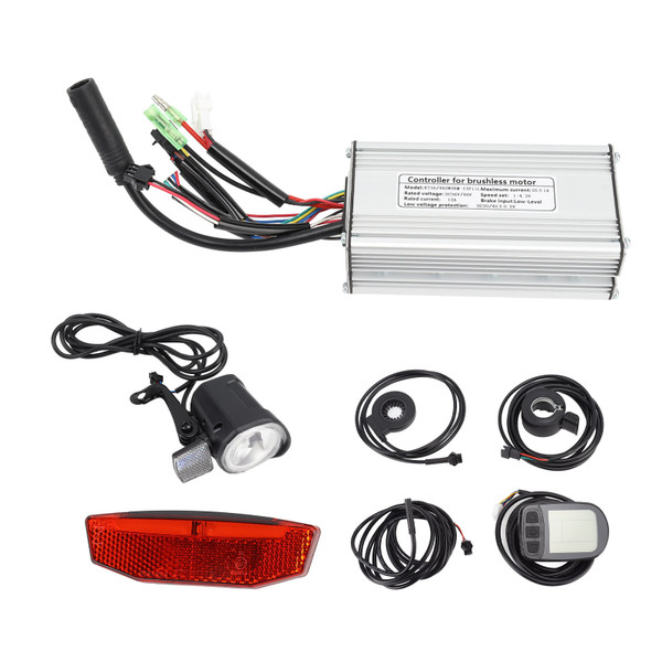 Bike Motor Controller Kit Waterproof Aluminium Alloy LCD5 Display Electric Bike Controller Kit for DIY Conversion