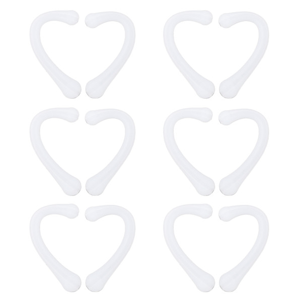 6Pair Ear Strap Pad Mouth Muffle Ear Protector Silicone Earloop Ear Savers for Daily UseWhite