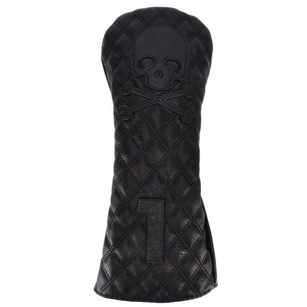 PU Leather Golf Wood Head Covers Waterproof Golf Skull Pattern Putter Club Headcover ProtectorNumber 1
