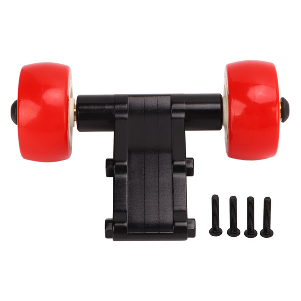 RC Car Head Up Wheel Aluminum Alloy Double Wheel Head RC Car Wheelie Bar Replacement for ARRMA Notorious 6S 1/8 Black