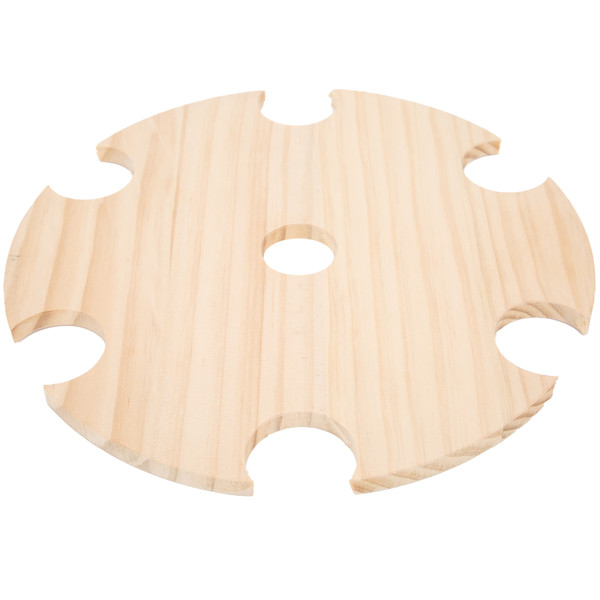 Wooden Wine Glass Drying Rack and Bottle Holder Wine Storage for 6 Glass And 1 Wine Bottle