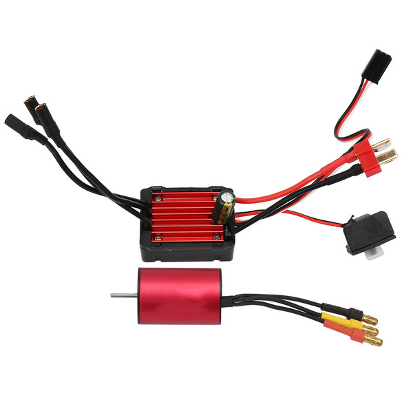 SURPASS 3300KV 2435Motor & KS25A Waterproof Brushless ESC Combo Set for RC Model Car