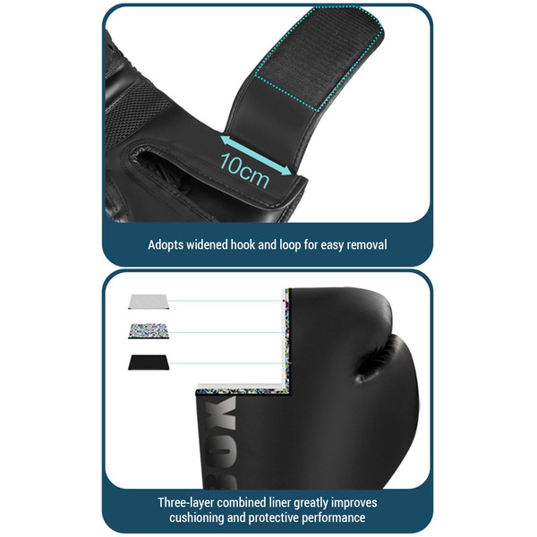 Kickboxing Training Gloves PU Boxing Gloves Punching Bag Gloves for Adults Kids