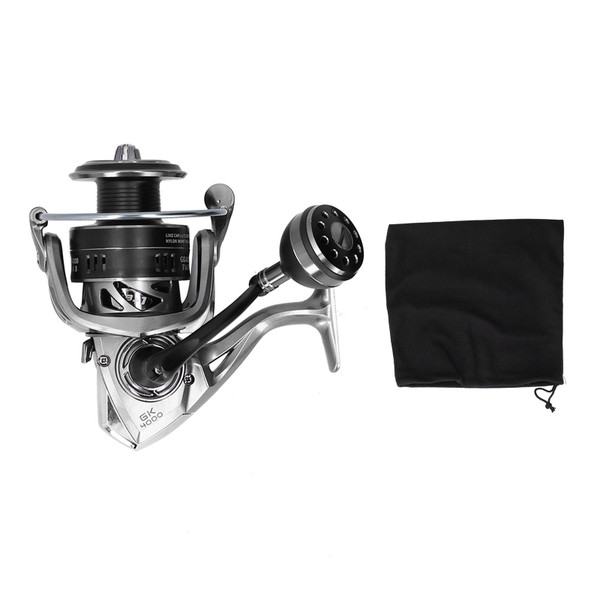 Fishing Reel 5.2:1 13+1BB Without Gaps Bearings Spinning Reel Smooth Metal Spool Body