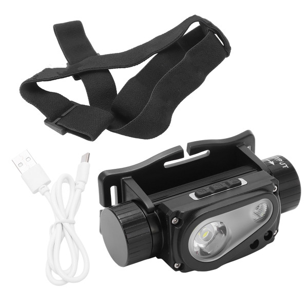 Headlamp Flashlight LED Rechargeable Induction Head Lamp for Outdoor Camping Running Cycling Fishing