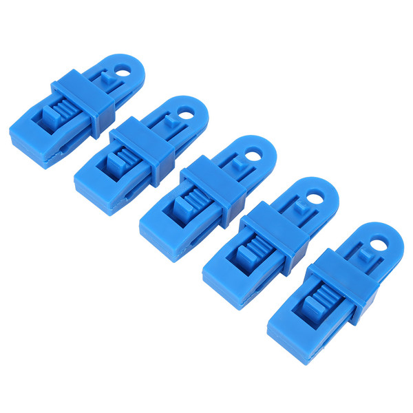 5pcs Outdoor Camping Fixing Plastic Tent Clamp Clothes Hanging Arranging Clips