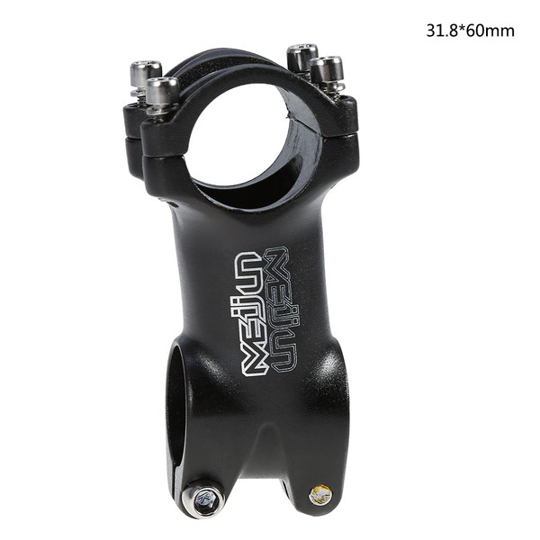 Mountain Road Bike Alunimium Alloy Bike Stem Accessory (Black 31.8*60mm)