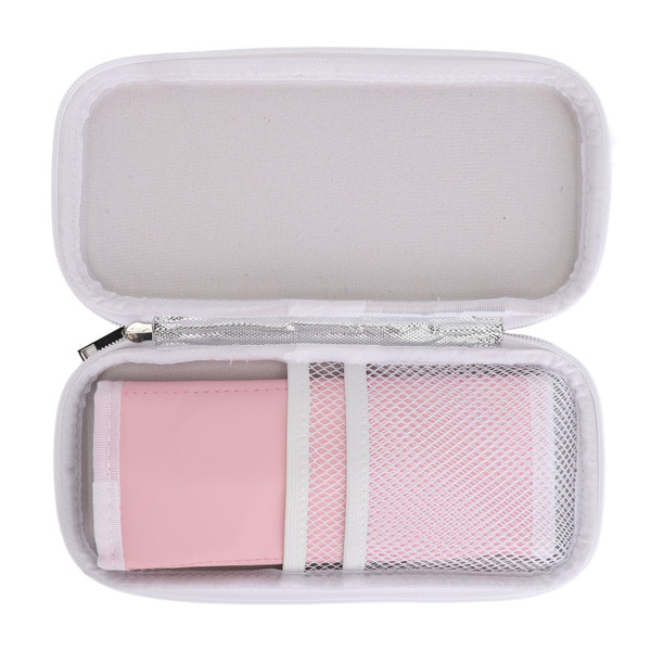 Portable Insulin Cooler Bag Shock Absorption Long Lasting Insulin Cooler Travel Case Medical Cooler Bag for Outdoor Sakura Pink