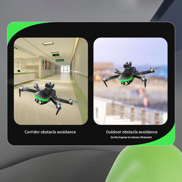 Remote Control Drone with Daul Camera 6K Optical Flow Positioning Obstacle Avoidance Brushless Motor FPV Foldable Quadcopter with Storage Bag 2 Battery