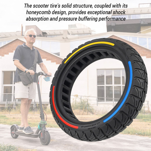 8.5x2-6.1 Honeycomb Tire Tubeless Solid Tire Compatible for Xiaomi M365/pro/pro2/1s/Lite Electric Scooter
