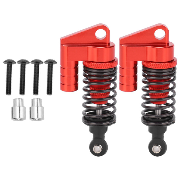 2Pcs RC Metal Shock Absorber Damper for Lotra / Traxxas / Tamiya / Axial 1/10 RC CarRed