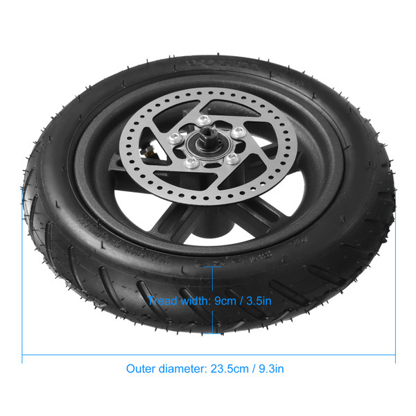 Electric Scooter Rear Tire with Wheel Hub Disc Brake Set 8.5 inches Inflatable Electric Scooter Wheel Replacement for Xiaomi M365 Electric Scooter Spare Parts