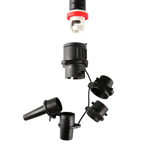 Inflatable Pump Adaptor Multifunctional Air Pump Converter 4 Standards Conventional Air Valve Attachment for Inflatable Boat