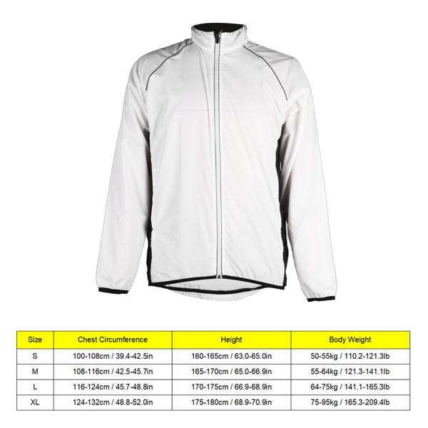 Cycling Jersey Windproof Waterproof Cycling Jacket Bicycle Bike Outdoor Sports Clothes M